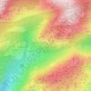 Topografische kaart Tafoni en panal de la cara este de la 5ª Buitrera, en la Pedriza de Manzanares, hoogte, reliëf