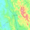 Topografische kaart Pinlaung, hoogte, reliëf