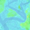 Topografische kaart Rio Vista, hoogte, reliëf
