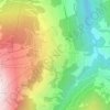 Topografische kaart Les Masses, hoogte, reliëf