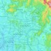Topografische kaart Kuala Lumpur, hoogte, reliëf