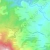 Topografische kaart Vilavidal, hoogte, reliëf