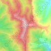 Topografische kaart Viento, hoogte, reliëf