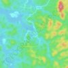Topografische kaart Dala, hoogte, reliëf