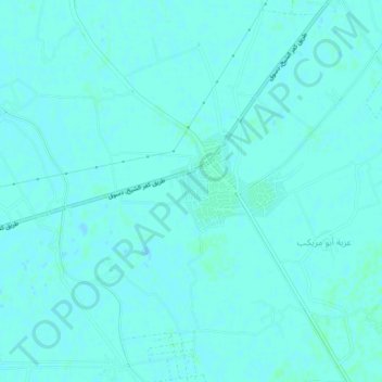 Topografische kaart Al Ajuzayn, hoogte, reliëf