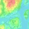 Topografische kaart Bobcaygeon, hoogte, reliëf