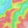 Topografische kaart La Petite Fagnole, hoogte, reliëf