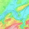 Topografische kaart Ahin, hoogte, reliëf