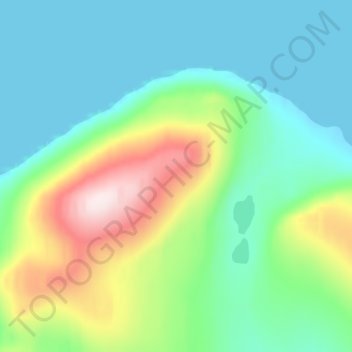 Topografische kaart Cape Hecla, hoogte, reliëf