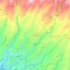 Topografische kaart Los Ángeles, hoogte, reliëf