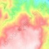 Topografische kaart Castedo, hoogte, reliëf