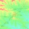 Topografische kaart Wardha, hoogte, reliëf