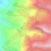 Topografische kaart Páramo De Oceta, hoogte, reliëf