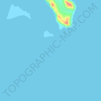 Topografische kaart Jamsah, hoogte, reliëf