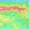 Topografische kaart Guatire, hoogte, reliëf
