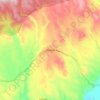 Topografische kaart Rhotia, hoogte, reliëf