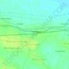 Topografische kaart Poondi, hoogte, reliëf