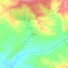Topografische kaart Villálvaro, hoogte, reliëf
