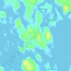 Topografische kaart Kevo, hoogte, reliëf
