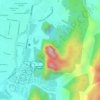 Topografische kaart Gunung Ayer Hangat, hoogte, reliëf