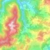 Topografische kaart Fontebuona, hoogte, reliëf