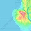 Topografische kaart La Jolla, hoogte, reliëf