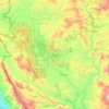 Topografische kaart مریوان, hoogte, reliëf