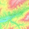 Topografische kaart Ejido, hoogte, reliëf