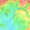 Topografische kaart La Goutte, hoogte, reliëf