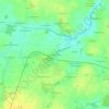 Topografische kaart La Métairie Neuve, hoogte, reliëf