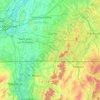 Topografische kaart Brome-Missisquoi, hoogte, reliëf