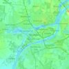 Topografische kaart Rendsburg, hoogte, reliëf