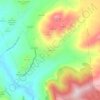 Topografische kaart Tózar, hoogte, reliëf