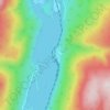 Topografische kaart Moyie, hoogte, reliëf