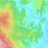 Topografische kaart Besses, hoogte, reliëf