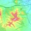 Topografische kaart Pico del Águila, hoogte, reliëf