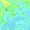 Topografische kaart Le Bas Langâtre, hoogte, reliëf