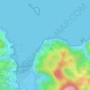 Topografische kaart Antzora, hoogte, reliëf