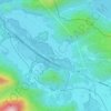 Topografische kaart Oberpinswang, hoogte, reliëf