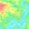 Topografische kaart La Renaudais, hoogte, reliëf