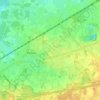 Topografische kaart Dekpriem, hoogte, reliëf