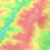 Topografische kaart Le Plaix, hoogte, reliëf
