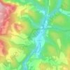 Topografische kaart Le Caravon, hoogte, reliëf