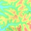 Topografische kaart Sinfra, hoogte, reliëf