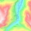 Topografische kaart Huatasjapo, hoogte, reliëf