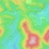 Topografische kaart Pech de la Rode, hoogte, reliëf