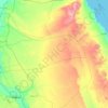Topografische kaart Eastern Desert, hoogte, reliëf