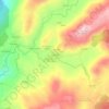 Topografische kaart A Cavada, hoogte, reliëf