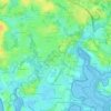 Topografische kaart Kercourse, hoogte, reliëf