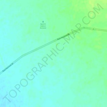 Topografische kaart Novillero, hoogte, reliëf